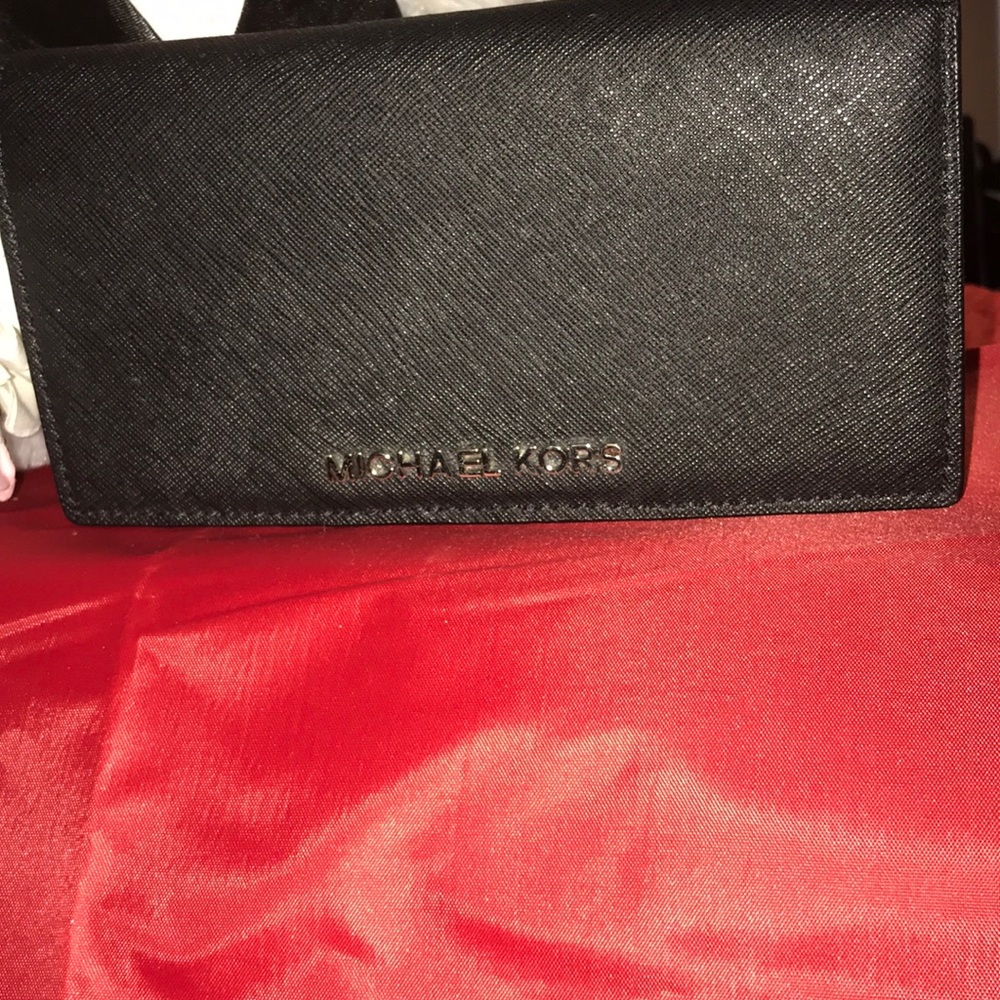 Michael Kors Black Saffiano Leather Wallet